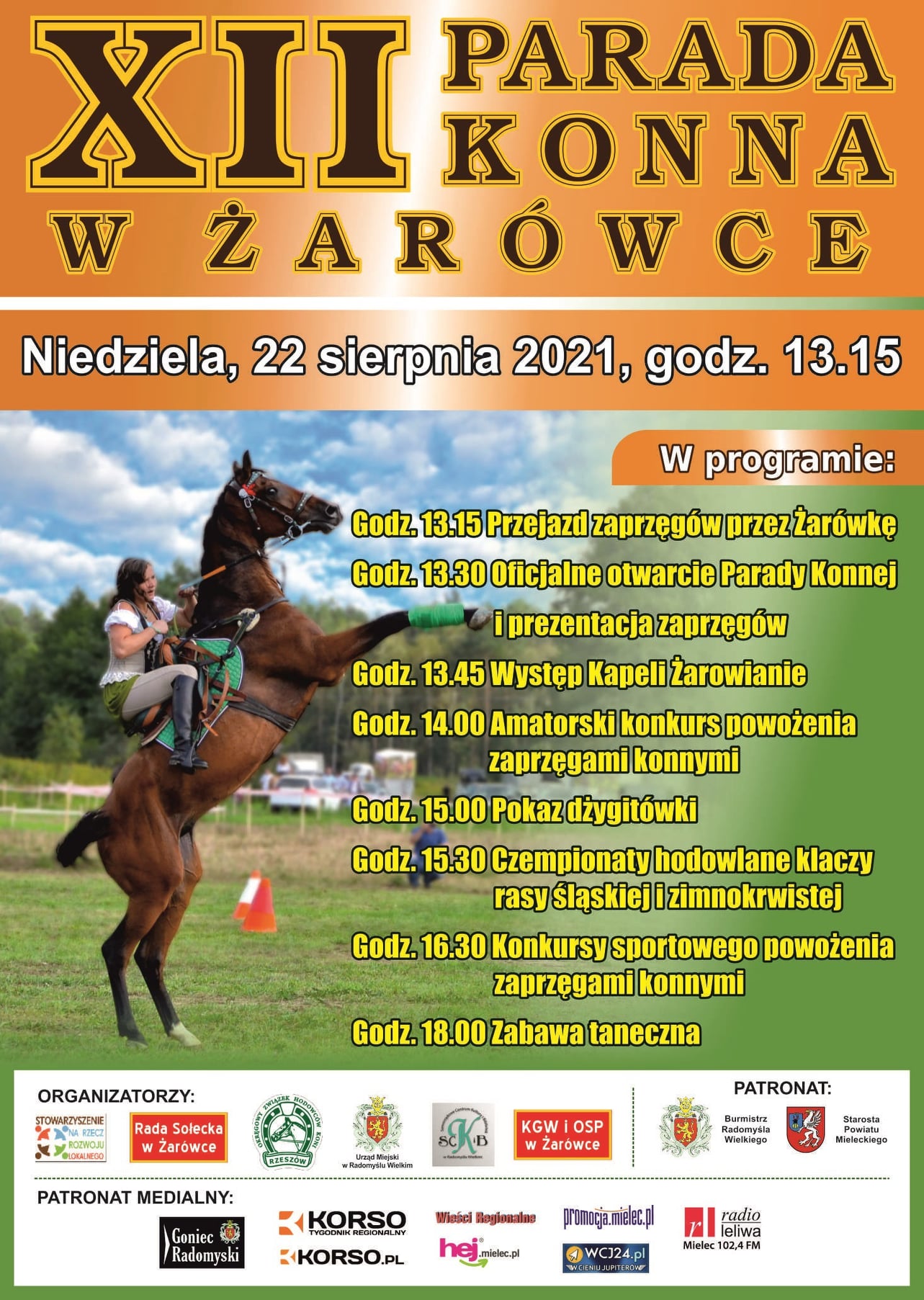 Plakat Parady Konnej 2021