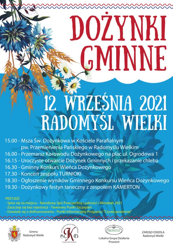 Plakat dożynek gminnych