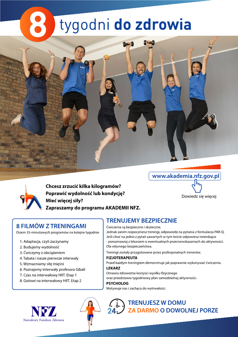 Plakat promujący program 8 tygodni do zdrowia - strona 1